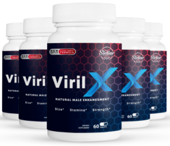 5 Pack Viril X, performance booster for men increases blood flow-60 Tabl... - $153.44