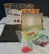 Vintage LITE BRITE Hasbro Toy Light Game Disney Themed Original Box Works 1978 - £27.68 GBP