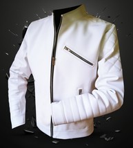 Men&#39;s Leather Jacket Faux Handmade Essence Model - $299.00