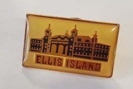 Ellis Island New York Lapel Hat Pin Tie Tack Souvenir Travel Pinchback - £13.17 GBP