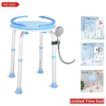 360° Rotating Bath Seat - Height Adjustable Shower Stool for Elderly, 35... - $74.20