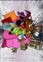 Vtg Postcard Minnie Mouse , Listening to Music,  The Walt Disney Company - £6.53 GBP