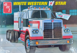 AMT Model Truck Cab Kit White Western Star 1:25 New - $55.17