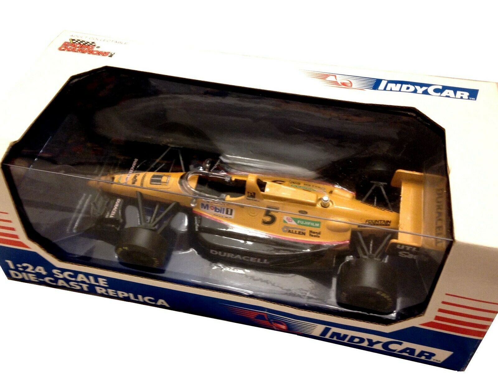PPG Indy Die Cast Car by Racing Champions Unopened Box Mint Cond., #5, yellow - £55.93 GBP