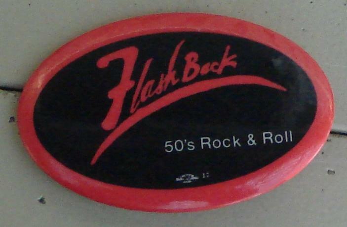 Nice Gently Used Tin Flash Back, 50&#39;s Rock &amp; Roll Advertising Button, VGC - $2.96