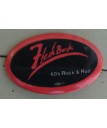 Nice Gently Used Tin Flash Back, 50&#39;s Rock &amp; Roll Advertising Button, VGC - £2.32 GBP
