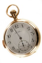 Le Phare 18k Oro Giallo Minuti Ripetitore Aperto Viso Orologio da Tasca - $13,067.79