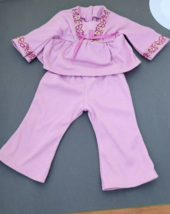 American Girl Doll Julie Pajamas Pink Flower Shirt Pants Butterfly Tunic - £13.02 GBP