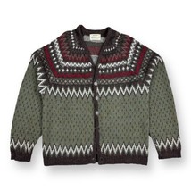 VTG 90s Arrow Icelandic Geometric Pattern Sweater Large Ski Lodge Knit Fair Isle - £19.43 GBP