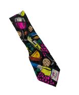 Vintage 1992 Addiction Wine Cheese Champagne Crackers Novelty Silk Necktie - €13,59 EUR