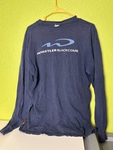 Whistler Blackcomb Shirt VTG Y2K Long Sleeve Vintage Snowboarding Slim L... - $25.48