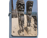 Tiki Statues D1 Windproof Dual Flame Torch Lighter Polynesian - $16.78