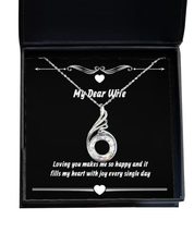 Loving You Makes me so Happy and it Fills My Heart with Joy Rising Phoenix Neckl - £40.12 GBP