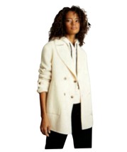 REISS Amber Oversized Coat Wool Blend Double Breasted  Cream Size 0 - $118.79