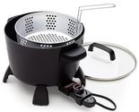 Presto 8-Quart Big Kettle, Steamer and Deep Fryer Multi-Cooker, Black - £64.76 GBP