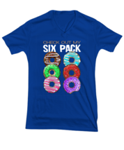 Funny Man TShirt Donut 6 Pack Royal-V-Tee  - $21.95