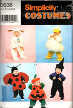 Simplicity 0638 Toddler Costumes Uncut Sewing Pattern Childs Size 6M to 4 - £8.92 GBP