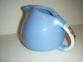 Hall China Rose Parade Teapot Cadet Blue - 3 Cup Tea for Two - Missing Lid - £7.78 GBP
