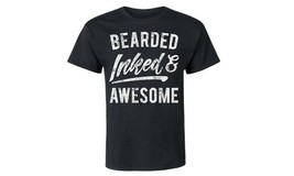 NWOT Bearded Inked and Awesome tshirt men&#39;s Medium tatoo Beard - £7.96 GBP