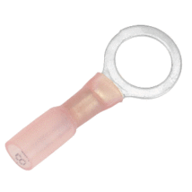 Pacer 22-18 AWG Heat Shrink Ring Terminal - 3/8&quot; Stud Size - 100 Pack - £44.06 GBP