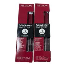 Revlon ColorStay Overtime Longwear Lip Color 010 Non Stop Cherry W Gloss... - $18.52