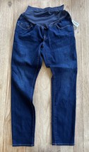 OLD NAVY Maternity Jeans Size 10 Full Panel Skinny Tapered Dark NEW - $29.00