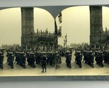 Yankee Troops March in London Parliament Keystone Stereoview World War One - $17.82