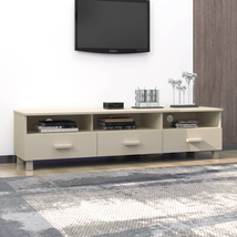 Modern Wooden Pinewood Large Wide TV Cabinet Unit Stand With 3 Storage Drawers - £109.66 GBP+