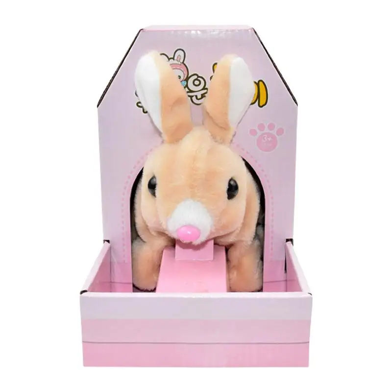 Realistic Toy Rabbit That Walks Electronic Interactive Pet Rabbit Interactive - £15.65 GBP