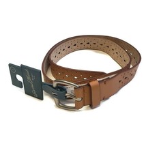 Womens Laser Cut Belt Universal Thread Acorn Light Brown Leather Sizes S X XL  - £8.23 GBP