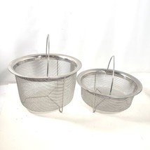 2 Instant Pot Official Large &amp; Small Mesh Steamer Baskets, Stainless Ste... - £19.98 GBP
