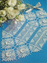 4X PATHWAYS CROWNING GLORY SPIN A YARN Crochet DOILY ROMANTIC Applique P... - $5.50