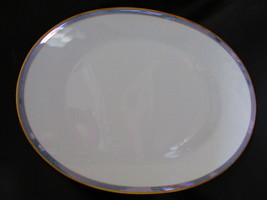 Rosenthal Gala Blue CLASSIC ROSE Oval Platter 15 3/8&quot; Loewy Mid Century Modern - £23.59 GBP