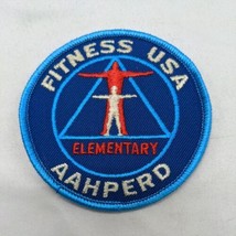 Fitness USA Aahperd Elementary Embroidered Iron On Patch 3&quot; - £11.39 GBP