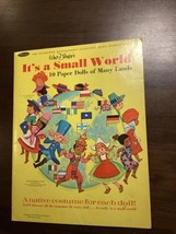 Disney 1966 Disneyland It&#39;s A Small World Punch Out Whitman Paper Dolls #1981 - £46.93 GBP