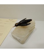 Bernard K. Passman Black Coral and 18k Gold Accents Penguin Slip Sliding... - $899.99