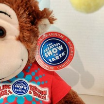 2001 Barnum &amp; Bailey Ringling Greatest Show Circus Jester Monkey 20&quot; Plush NWT - £25.63 GBP