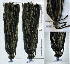 2 17&quot;  Acrylic 100 Strand Spawning Mops Camouflage with Suction Cup - £9.86 GBP