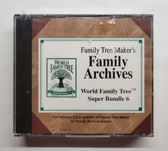 Family Tree Maker&#39;s Family Archives World Family Tree Super Bundle 6 NEW - £15.63 GBP