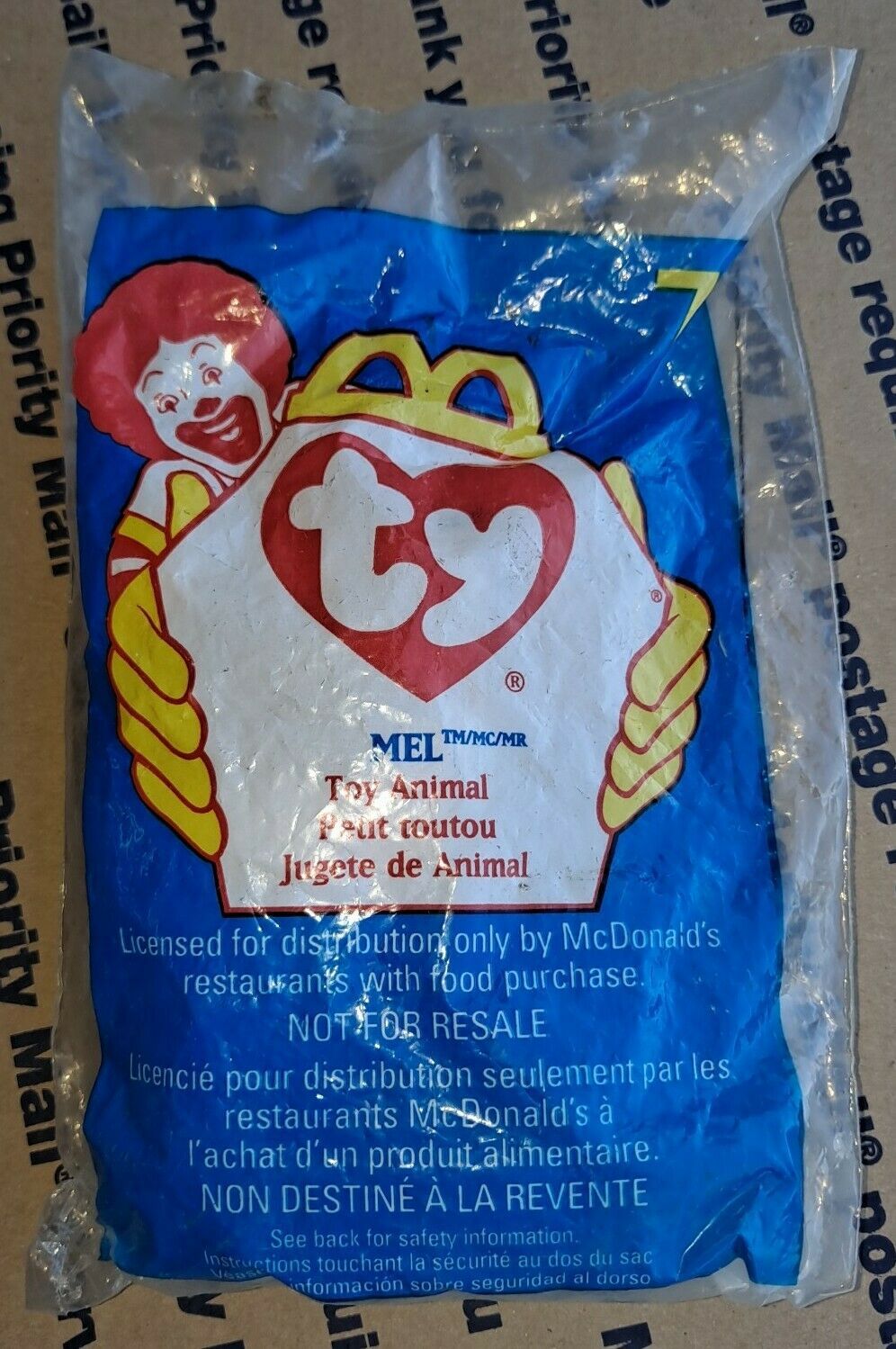 1998 Mcdonalds TY Teenie Beanie Babies Happy Meal Toy &quot;MEL&quot; THE KOALA NI... - $4.99