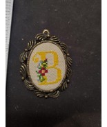 The Creative Circle Initial Brooch Cross Stitch Letter B - £8.07 GBP