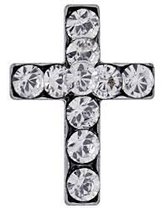 New System 75 Personal Piercer Stainless Steel April Crystal Cross Inclu... - $11.99