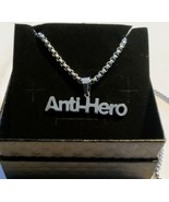 Taylor Swift Anti-Hero Theme Song 24&quot; Necklace Stainless Steel Silver - £27.49 GBP