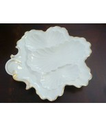 Mid Century  LIMOGES B H CADEAUX France  Sectional Dish White &amp; gold[#140] - $2,305.70 MXN