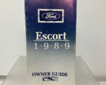 1989 Ford Escort Owners Manual Handbook OEM M01B28007 - $19.79