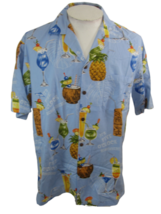 Pacific Legend vintage Men Hawaiian ALOHA shirt pit to pit 24.5 L tiki mug camp  - £27.60 GBP