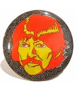 Beatles Sgt. Pepper George Harrison LARGE 6&quot; Dia. Pin-Back Button Plaque - £3.84 GBP