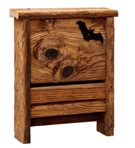 RUSTIC BAT HOUSE - Amish Handmade Mushroom Wood House - £51.33 GBP