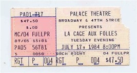 La Cage Au Folles Palace Theatre Broadway New York 1984 Curtiss Marshall - £14.24 GBP