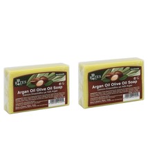 2 Pieces Traditional Rizes Crete Argan Olive Oil Soap 100gr - £29.58 GBP